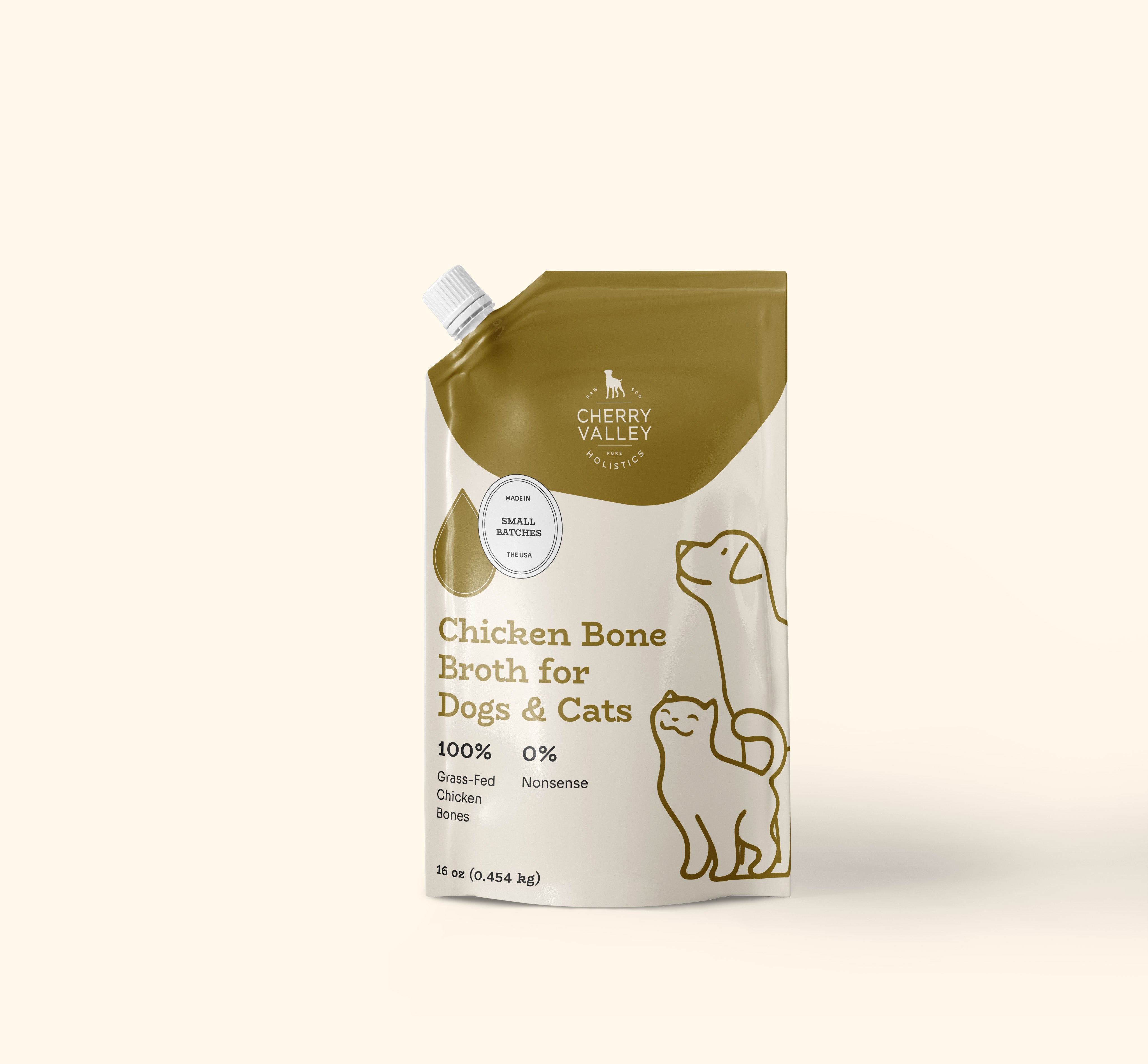 Chicken Bone Broth for Dogs & Cats