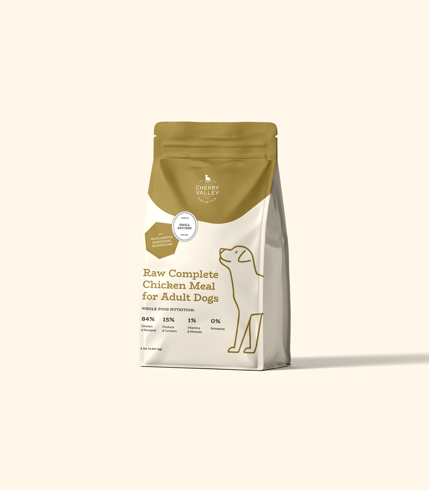 Raw Complete Chicken Meal for Adult Dogs